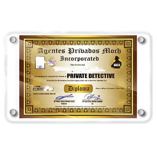 diploma de detective privado